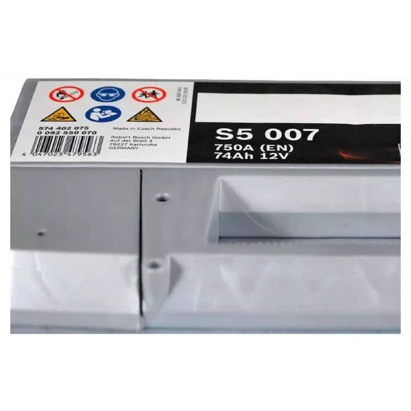 Батерия Bosch S4 12 V 74 A·h 750 A (0092S50070)