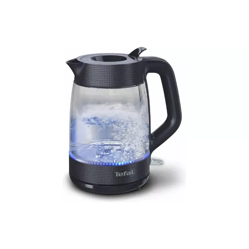 غلاية كهربائية Tefal Morning Glass Kettle, Black (KO2G08E0)
