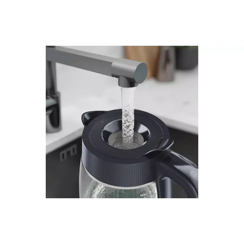 غلاية كهربائية Tefal Morning Glass Kettle, Black (KO2G08E0)