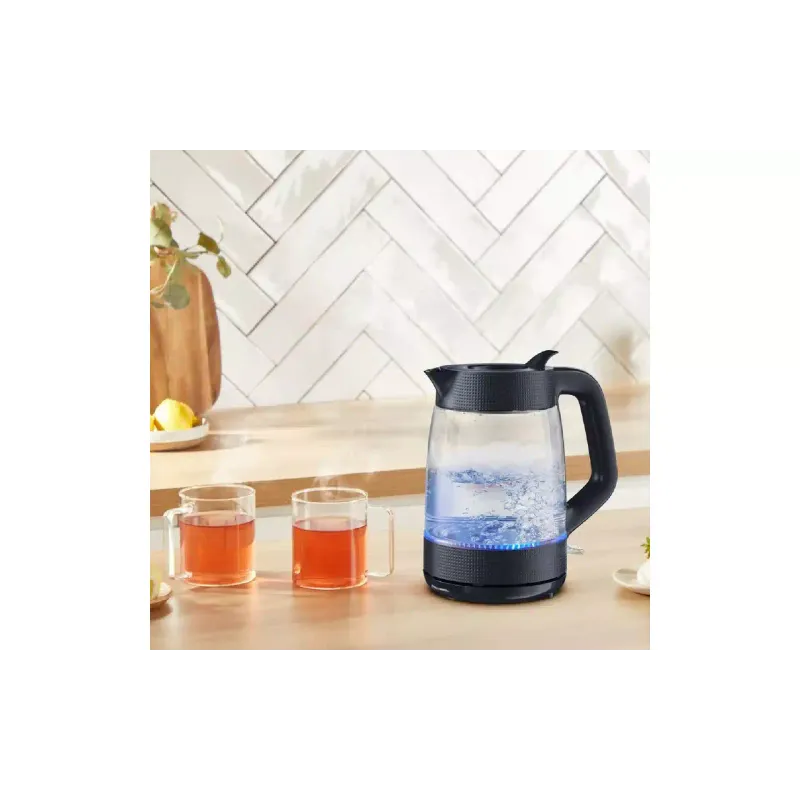 غلاية كهربائية Tefal Morning Glass Kettle, Black (KO2G08E0)