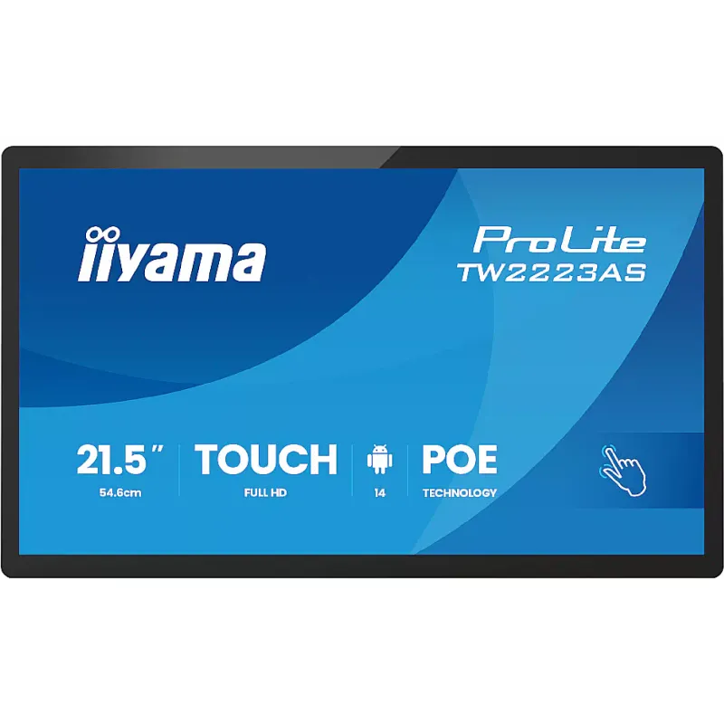 Монітор сенсорний Iiyama 21.5" FHD/IPS /Android 14 (TW2223AS-B3P)
