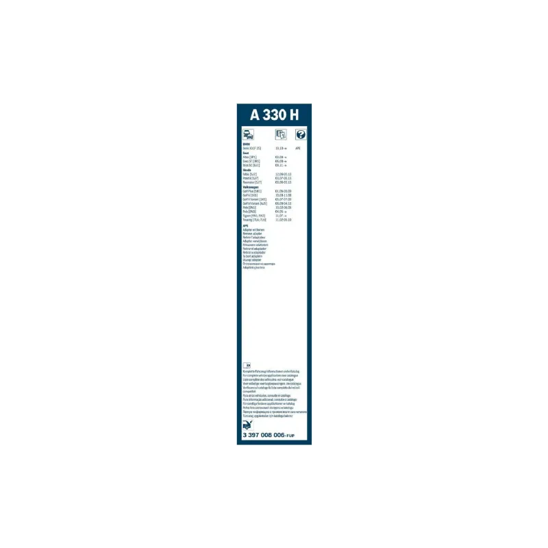 ماسحة الزجاج الخلفي Bosch Twin (3397008006)