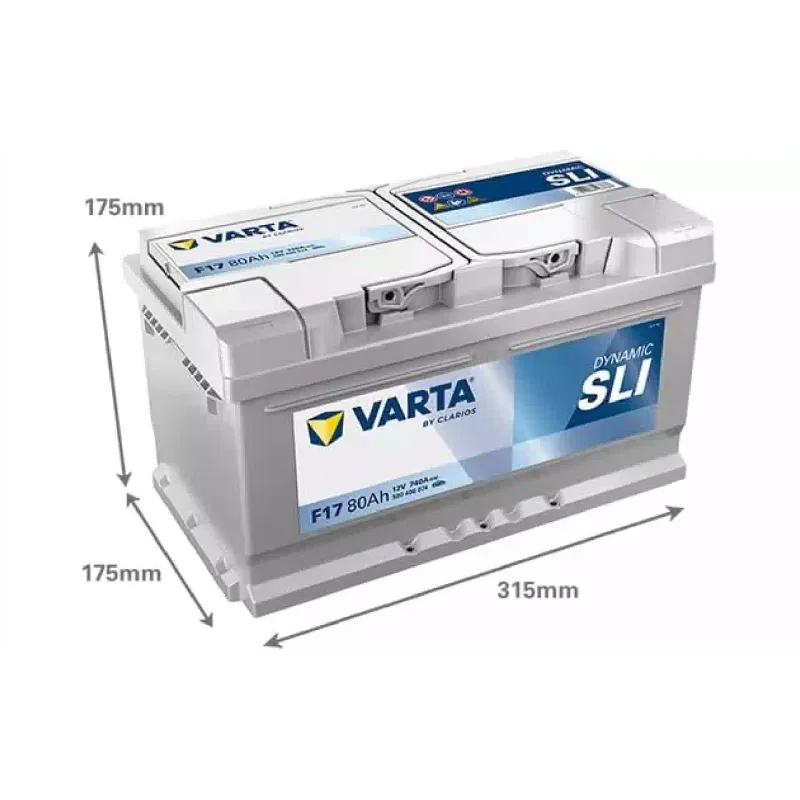 Bateria Varta Dynamic SLI 12 V 80 A·h 740 A (580400074)