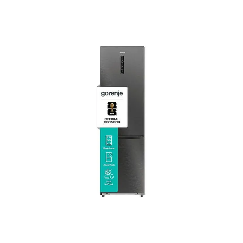 Холодильник Gorenje (NRB620C81BX4WFE), 257/121 л, Black