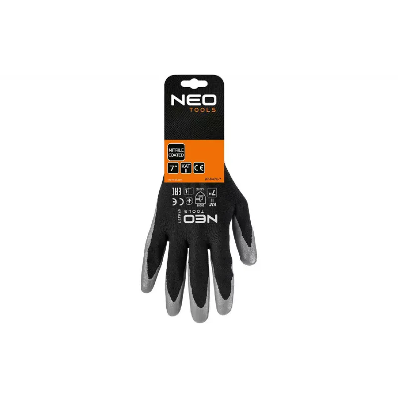 Работни ръкавици Neo Tools, Black (97-647K-7)
