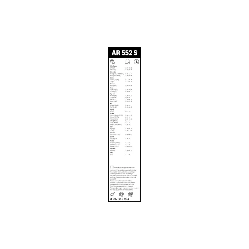 Чистачка Bosch Aerotwin (3397118984)