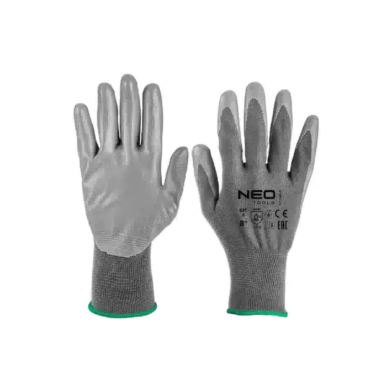 قفازات العمل Neo Tools, Gray (97-646-8)
