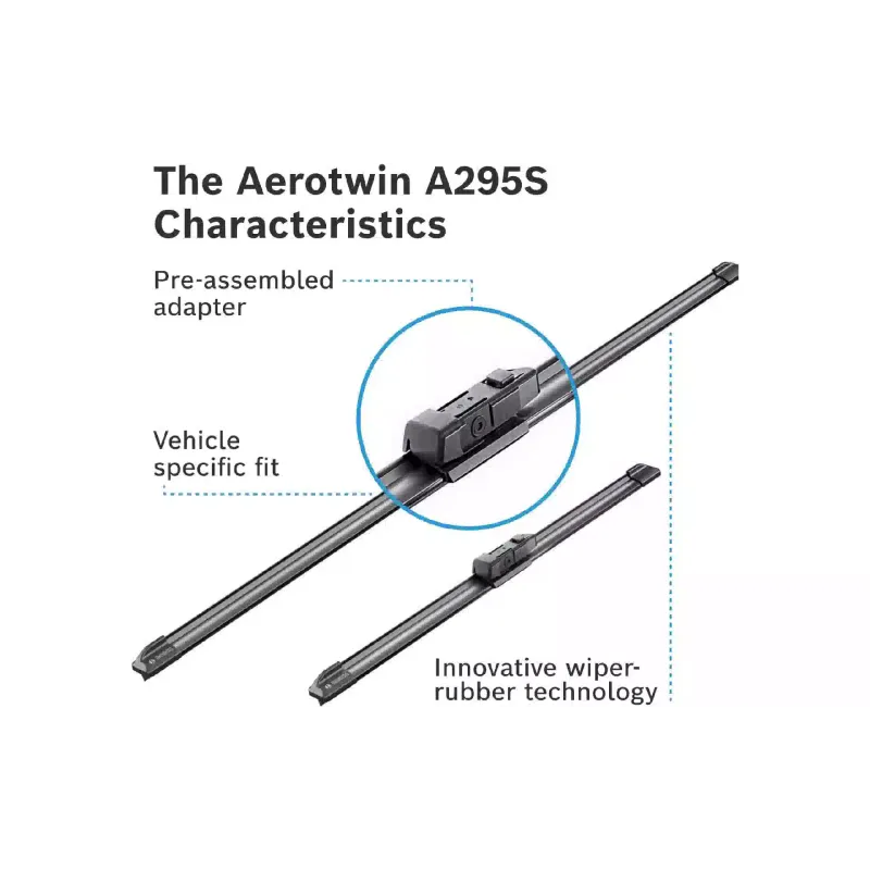 Склоочисник Bosch Aerotwin (3397007295), безкаркасний, 600/400 мм