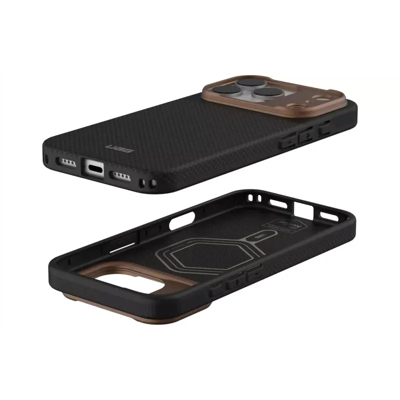 قضية UAG Fibr Armor Magsafe, Kevlar Graphite/Bronze (114555113985)