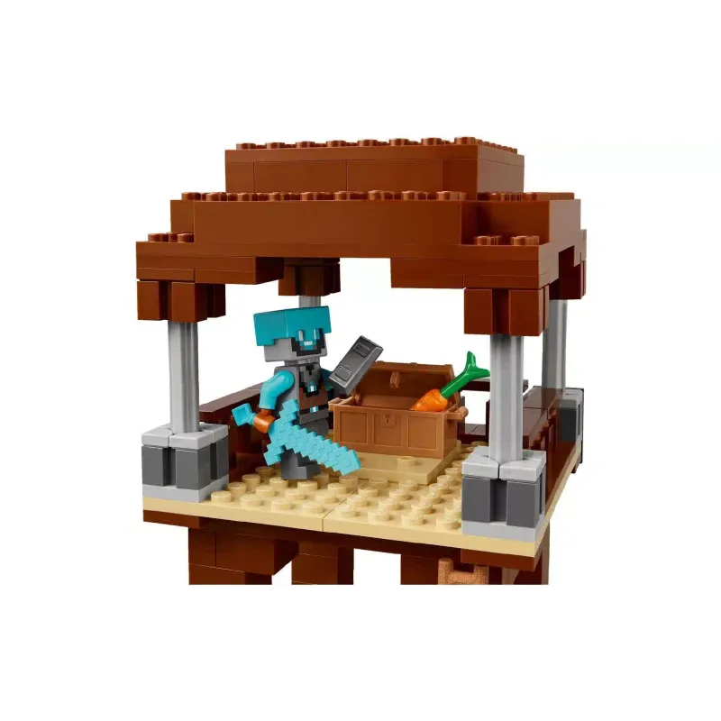 منشئ LEGO Minecraft The Pillager Outpost and Ravager (21278)