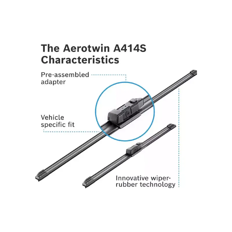 Склоочисник Bosch Aerotwin (3397007414), безкаркасний, 650/400 мм