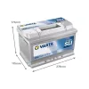 Batterie Varta Dynamic SLI 12 V 74 A·h 750 A (574402075)
