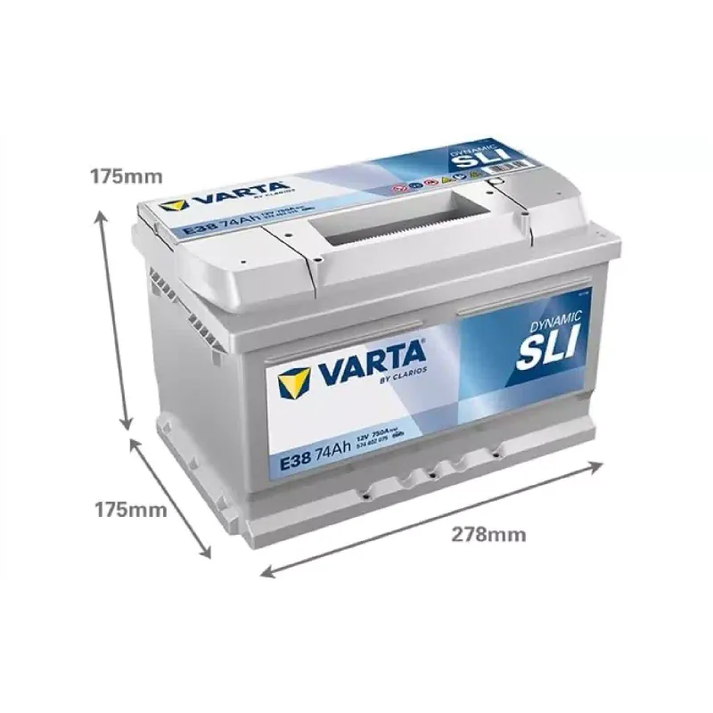 Batterie Varta Dynamic SLI 12 V 74 A·h 750 A (574402075)