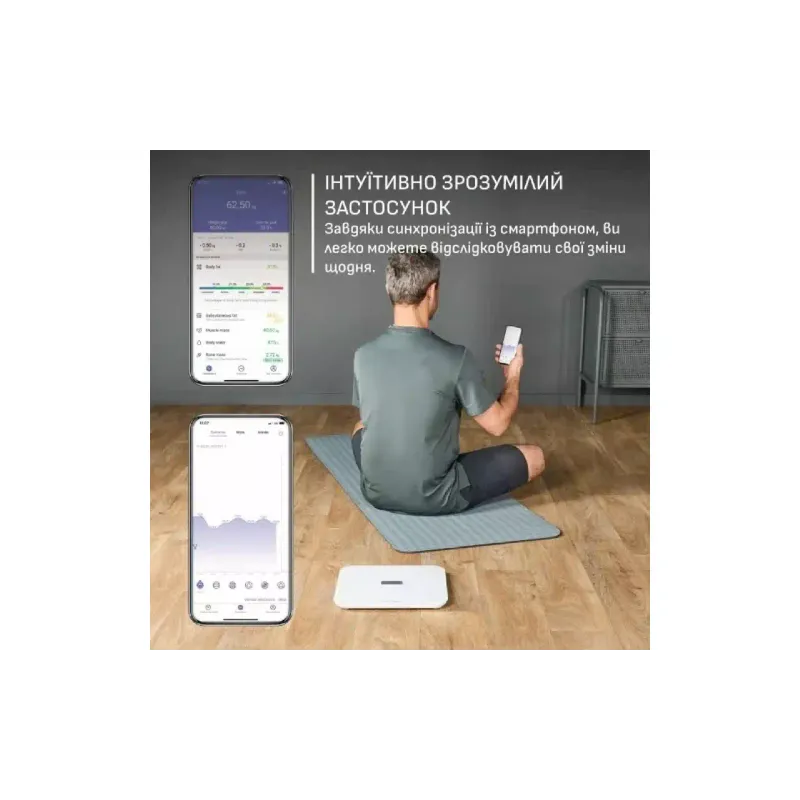 Padlómérlegek Tefal Goodvibes Sport, White (BM9740F0)