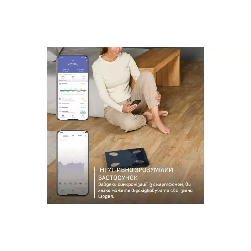 Ваги для підлоги Tefal Goodvibes Life+ (BM9720F0), 180 кг, Blue