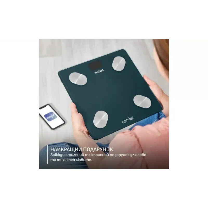 Ваги для підлоги Tefal Goodvibes Life+ (BM9720F0), 180 кг, Blue