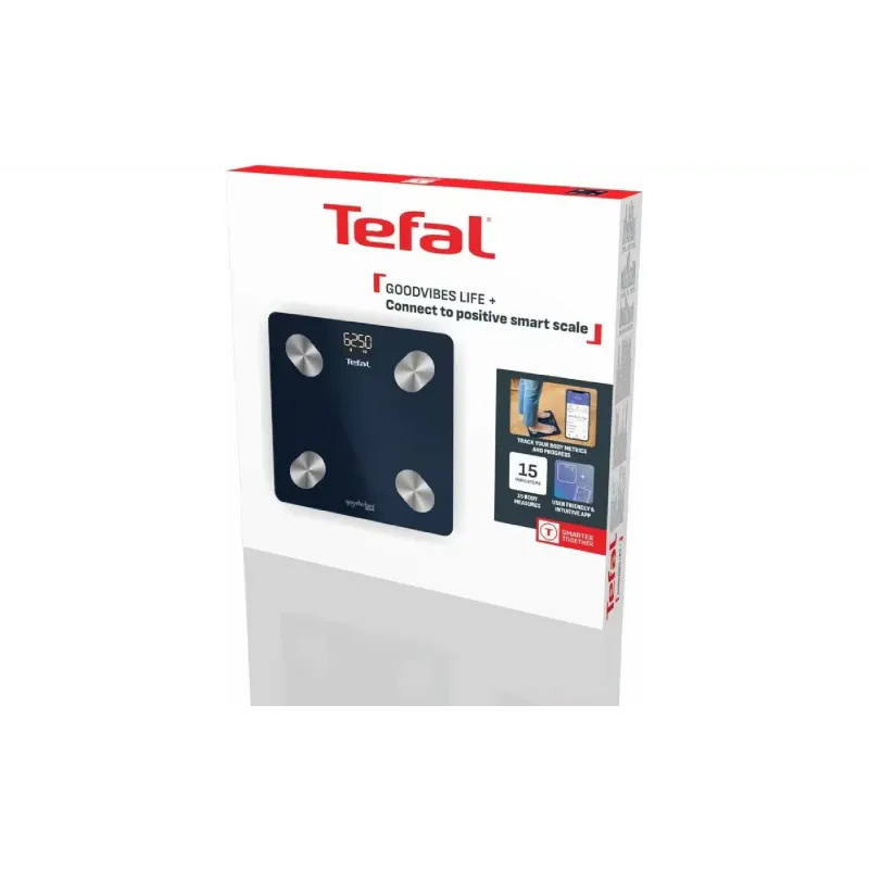 Ваги для підлоги Tefal Goodvibes Life+ (BM9720F0), 180 кг, Blue