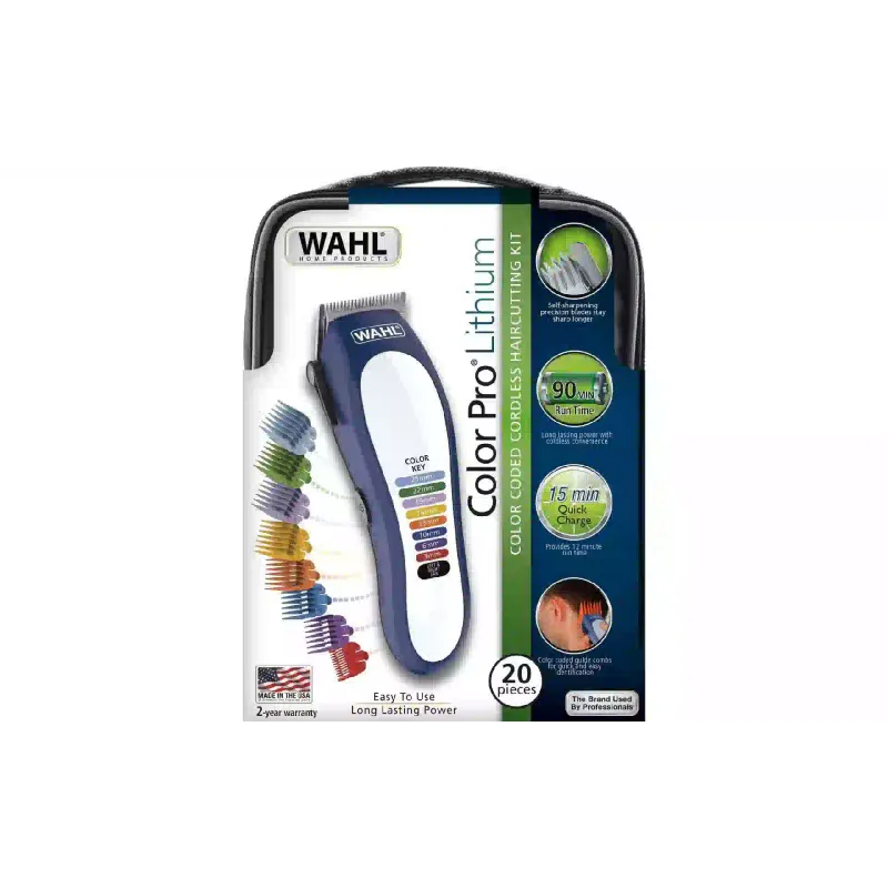 Strižnik za lase Moser Color Pro Lithium, White/Blue (79600-3716)