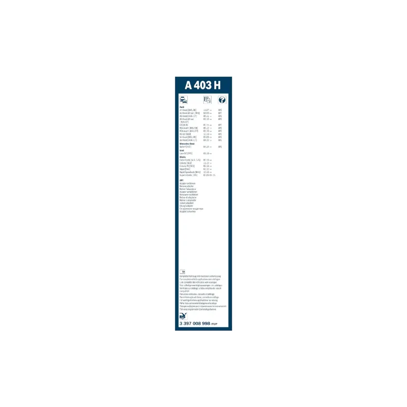 Υαλοκαθαριστήρας πίσω παρμπρίζ Bosch Aerotwin Plus (3397008998)