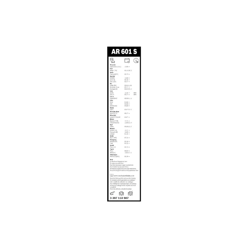 Limpador Bosch Aerotwin Retrofit (3397118907)
