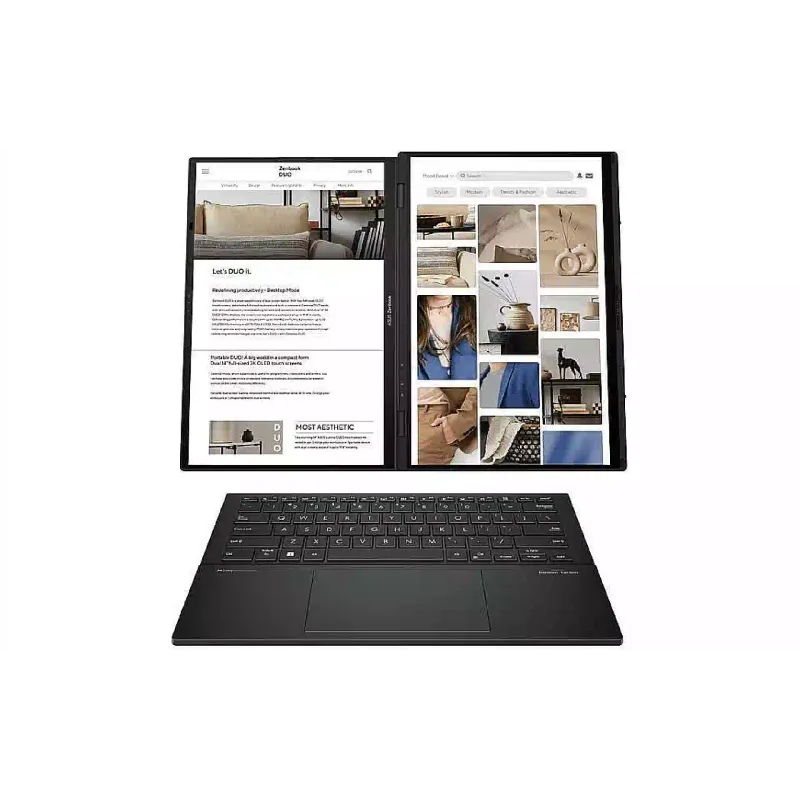 Ноутбук Asus Zenbook Duo 14" FHD 32Gb/2Tb/U9-285H/UMA/W11Pro Grey UX8406CA-QL047X (90NB14X1-M001P0)