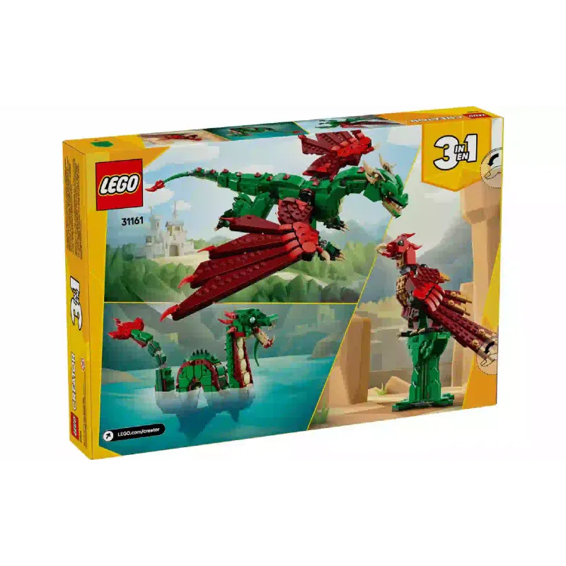 Konstruktőr LEGO Creator 3-in-1 Medieval Dragon (31161)