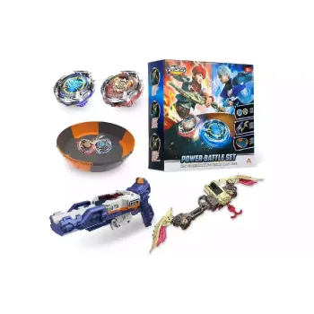 Въртяща се пумпала Auldey Infinity Nado VII Power Battle Set Thunder Shadow Hunter vs Fiery Blast Wheel (EU664180)