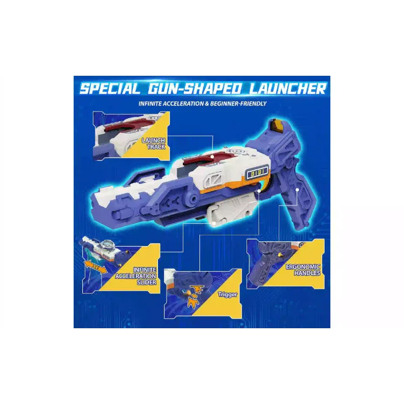 Peonza Auldey Infinity Nado VII Power Battle Set Thunder Shadow Hunter vs Fiery Blast Wheel (EU664180)