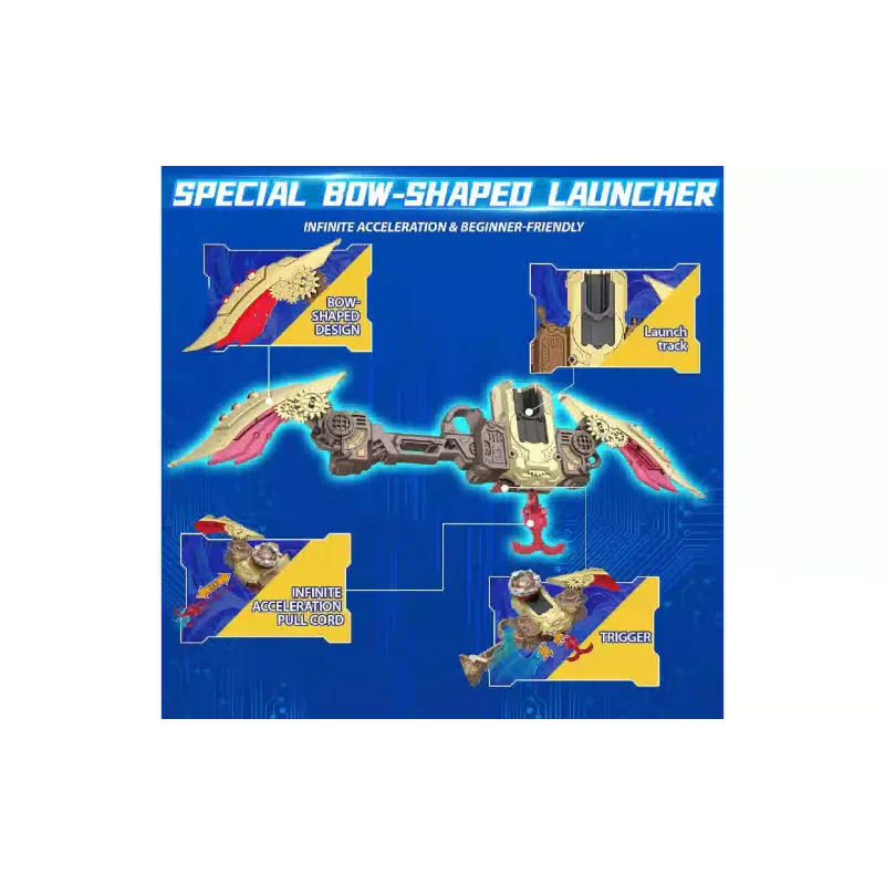 Peonza Auldey Infinity Nado VII Power Battle Set Thunder Shadow Hunter vs Fiery Blast Wheel (EU664180)