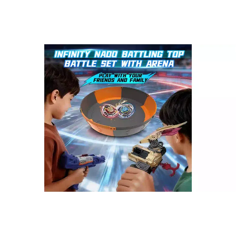 Peonza Auldey Infinity Nado VII Power Battle Set Thunder Shadow Hunter vs Fiery Blast Wheel (EU664180)