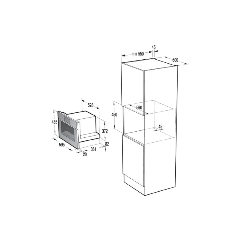 Вбудована кавомашина Gorenje (CMA9200BG), зерно/мелений, 1800 мл, Black