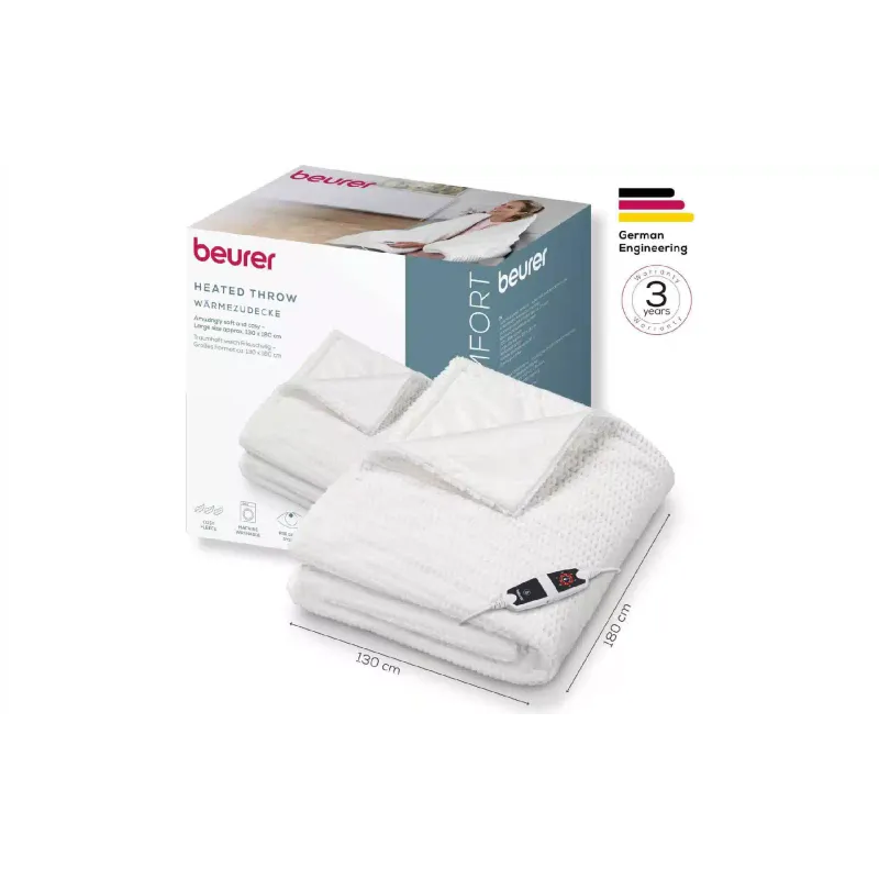 cobertor elétrico Beurer, White (HD_82_HELSINKI)
