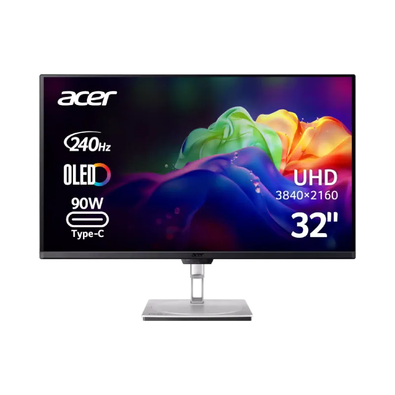 Монітор Acer 31.5" 4K UHD  PE320QKXSMIIPHUZX (UM.JP0EE.X05)