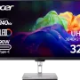 Монітор Acer 31.5" 4K UHD  PE320QKXSMIIPHUZX (UM.JP0EE.X05)