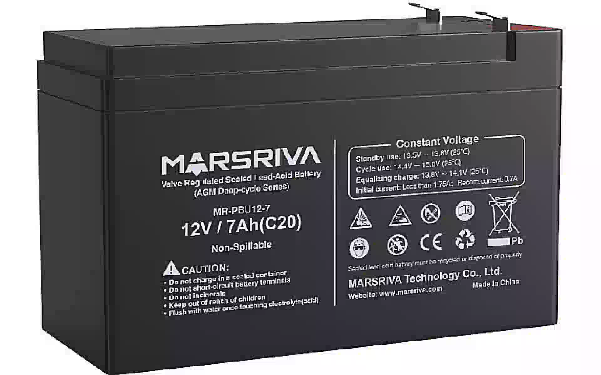 Акумуляторна батарея Marsriva (MR-PBU12-7) Акумуляторна батарея Marsriva (MR-PBU12-7)