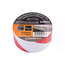 Adhesive warning tape Neo Tools (56-078), White Adhesive warning tape Neo Tools (56-078), White