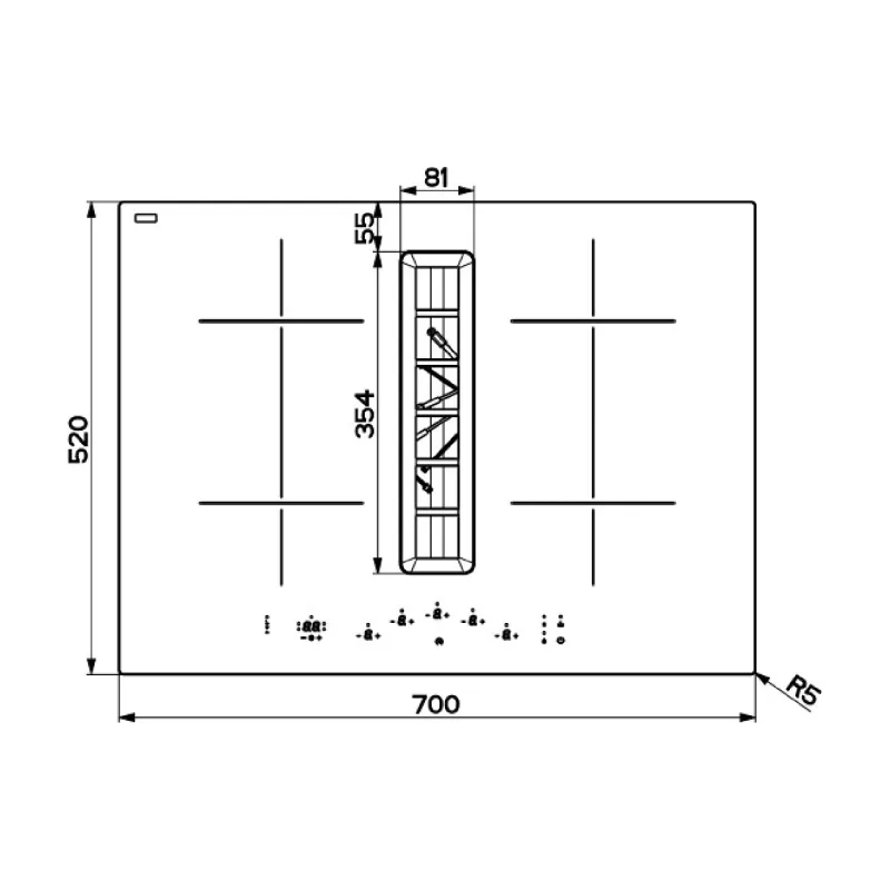 Kochfeld Franke, Black (340.0731.893)
