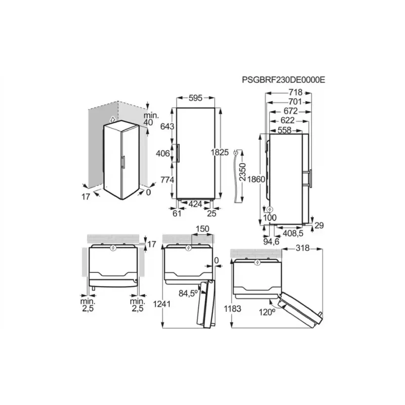 حجرة الثلاجة Electrolux, Stainless steel (LRT7ME39X)