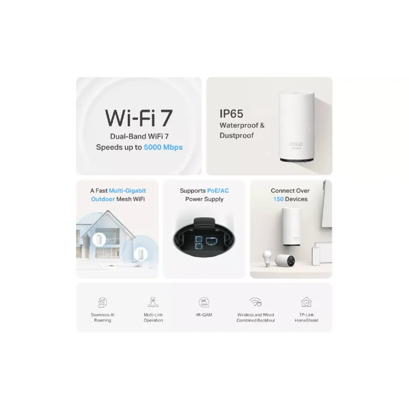 Wi-Fi система TP-Link (Deco BE25 Outdoor 1 pack)