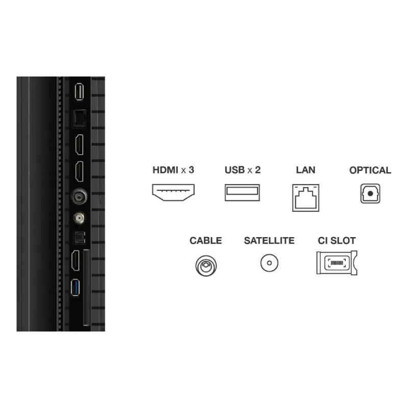 TELEVISOR TCL, Black (75P71K)