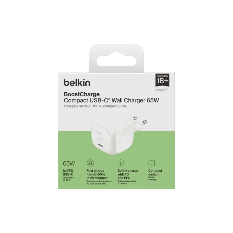Зарядно устройство Belkin, White (WCA011KQWH)