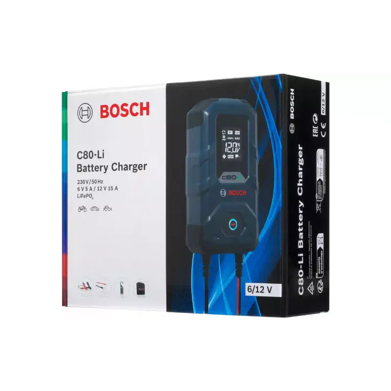 Зарядное устройство Bosch 6/12 В 14-400 А·ч 15 А C80-LI (0189921080)