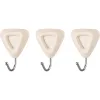 Гачок самоклеючий Ardesto Трикутник (ARHC2803TB), пластік, 3 шт, Beige