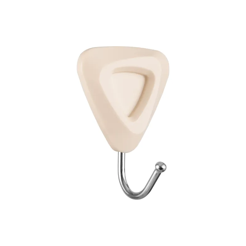 Гачок самоклеючий Ardesto Трикутник (ARHC2803TB), пластік, 3 шт, Beige