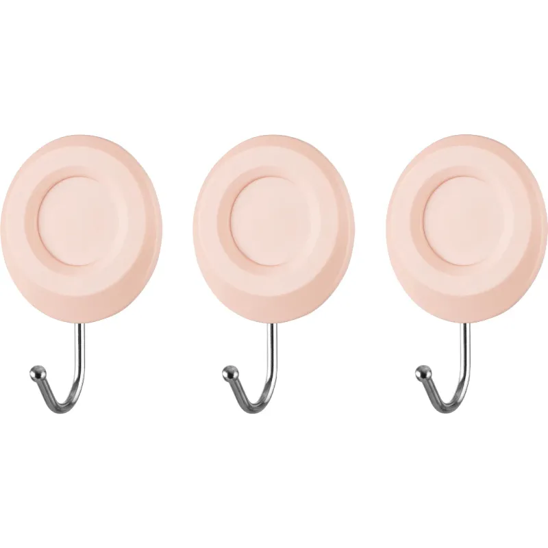 Гачок самоклеючий Ardesto Круг (ARHC2803RP), пластік, 3 шт, Pink