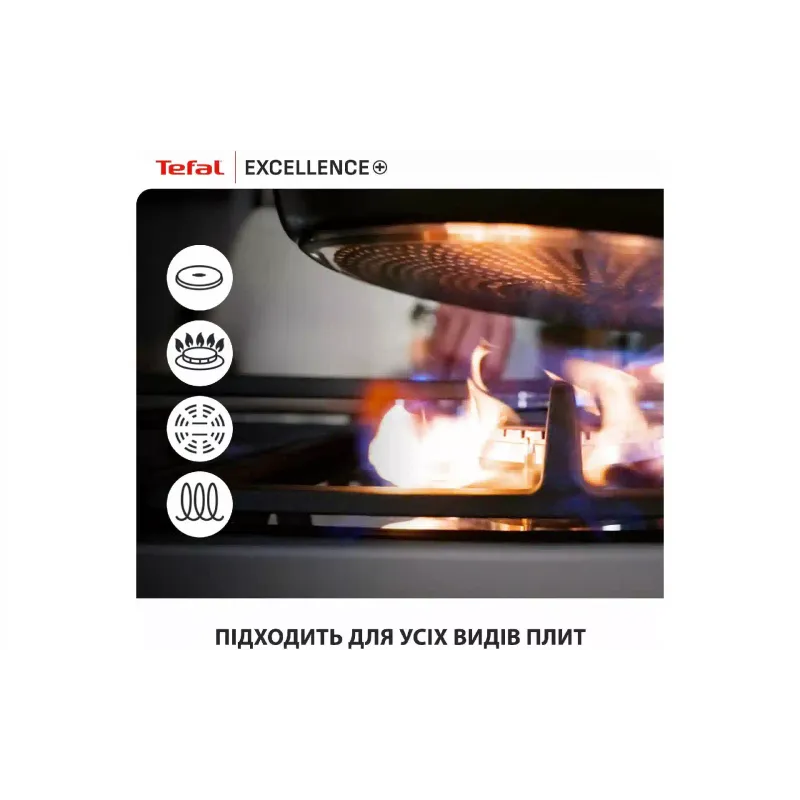Каструля з кришкою Tefal Excellence+ (G3284653), 24 см, алюміній/бакеліт, Black