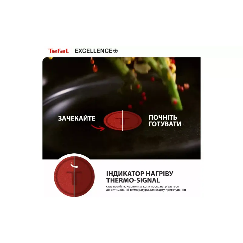 Каструля з кришкою Tefal Excellence+ (G3284653), 24 см, алюміній/бакеліт, Black