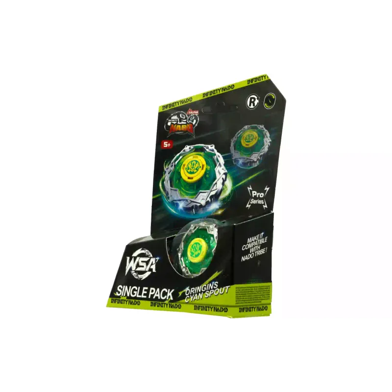 Spinning Top Auldey Infinity Nado VII Pro Series Single Pack Origins Cyan Spout (EU664621-3)