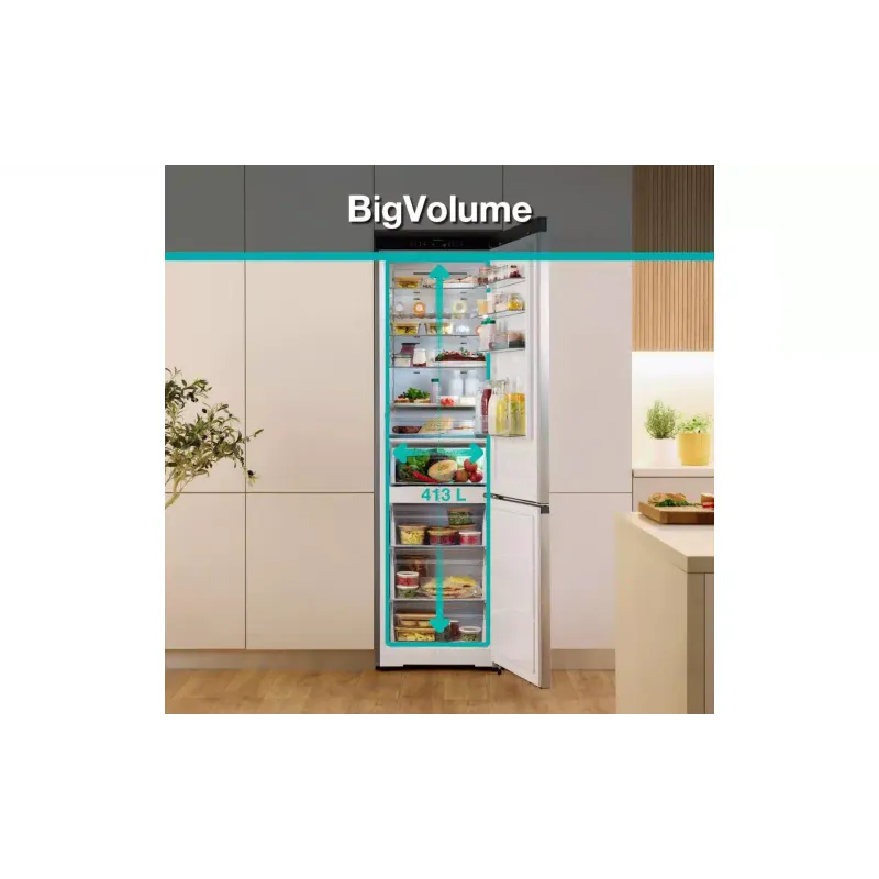 Холодильник Gorenje (NRB620C81BX4WFE), 257/121 л, Black