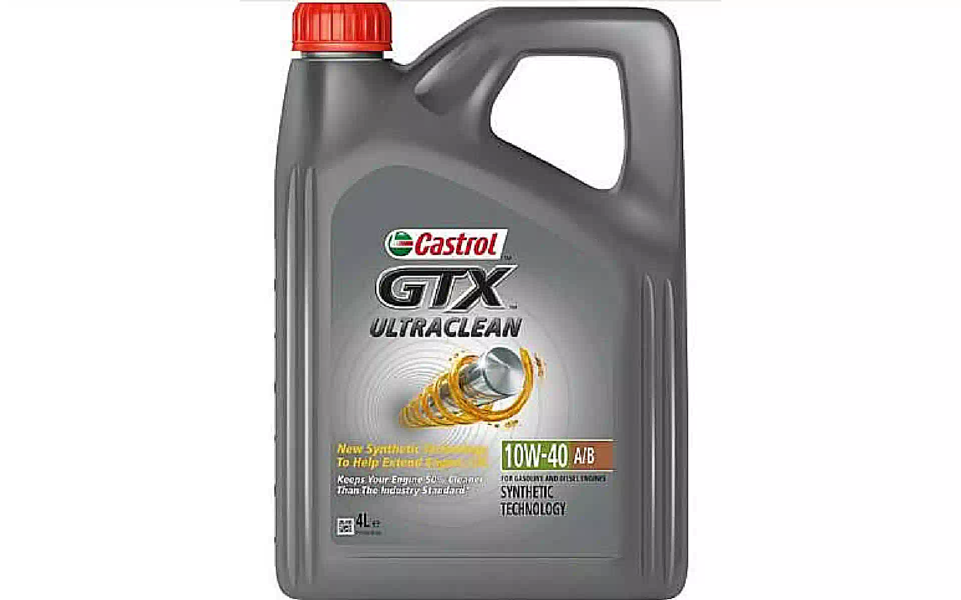 Óleo de motor Castrol GTX Ultraclean 10W-40 (CASGTX10W40/4L) Óleo de motor Castrol GTX Ultraclean 10W-40 (CASGTX10W40/4L)